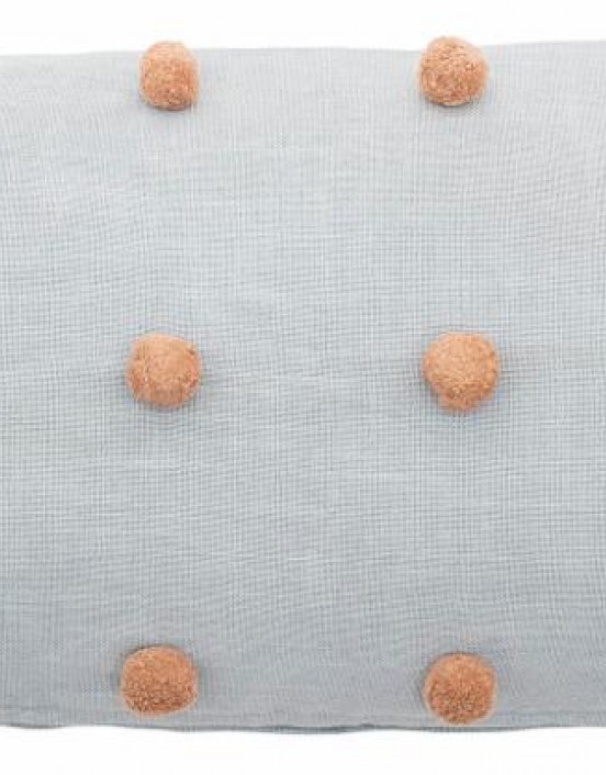 Karla Cushion, Blue, Cotton