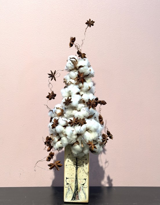 STILIZUOTA MEDVILNĖS EGLUTĖ