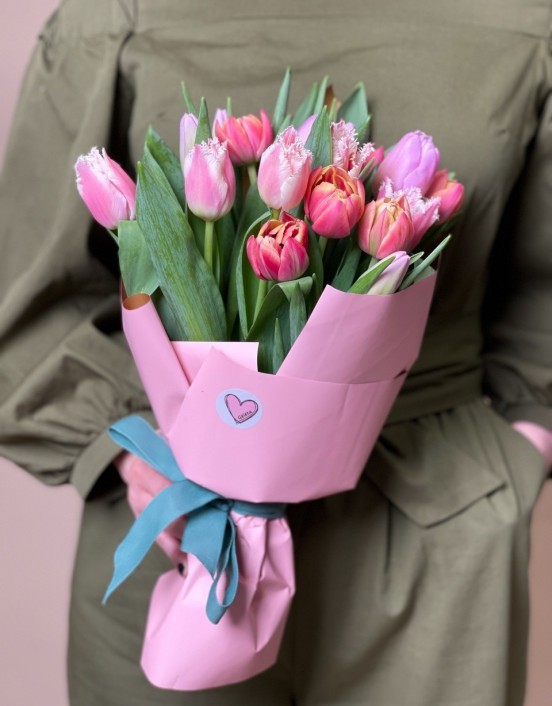 Tulpių puokštė mix