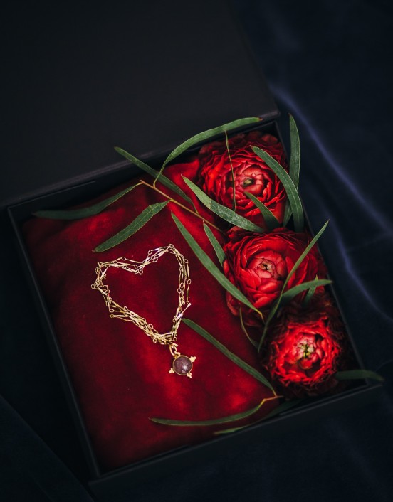 Pendant in a jewelry box