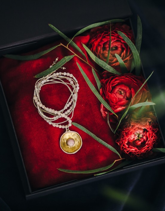 Necklace with medallion